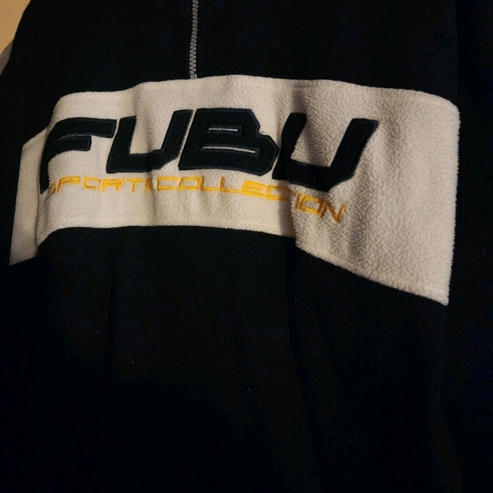 FUBU Black and White Sports Pullover